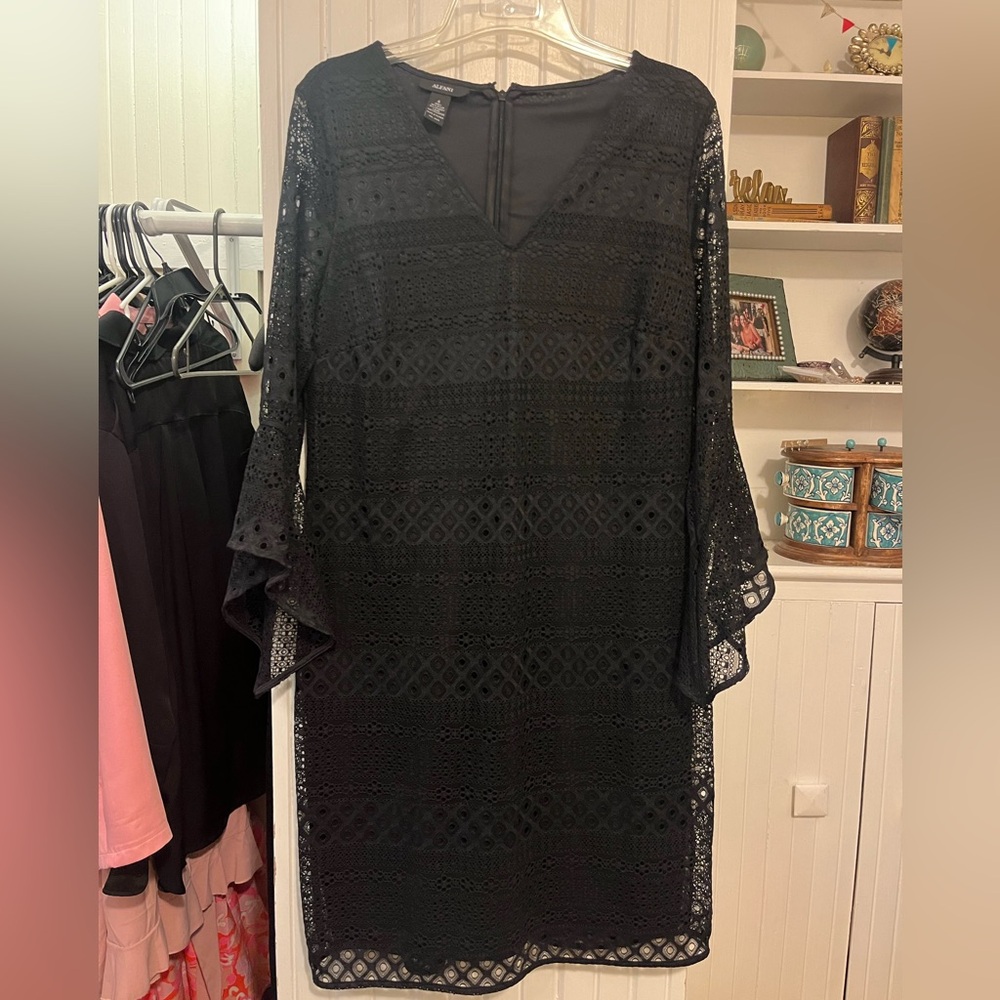 Black lace dress